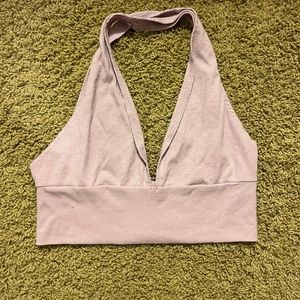 Lavender cropped shirt from SHEIN size M